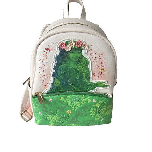 Danielle Nicole Disney Moana Te Fiti Floral Mini Backpack Front Zip Pouch NEW - Picture 8 of 8